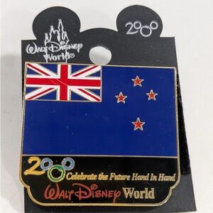 Disney 2000 New Zealand Flag Pin • Rare WDW Celebrate the Future Series